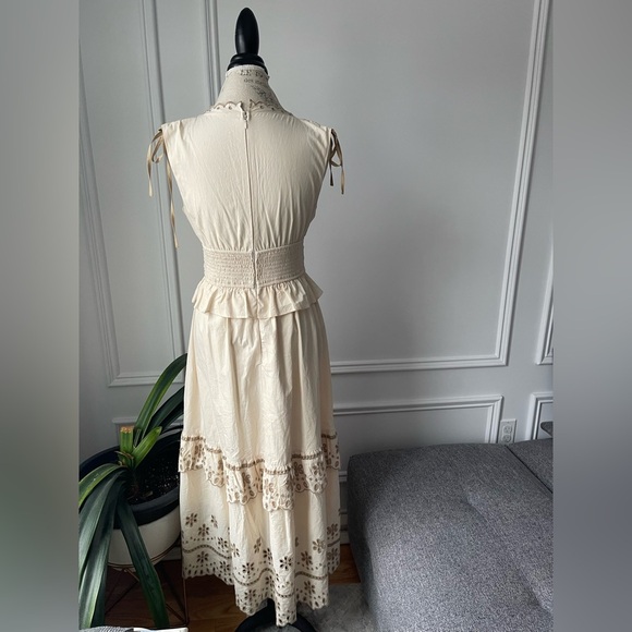 Moon River Vintage Inspired Cream Dress - Picture 5 of 12
